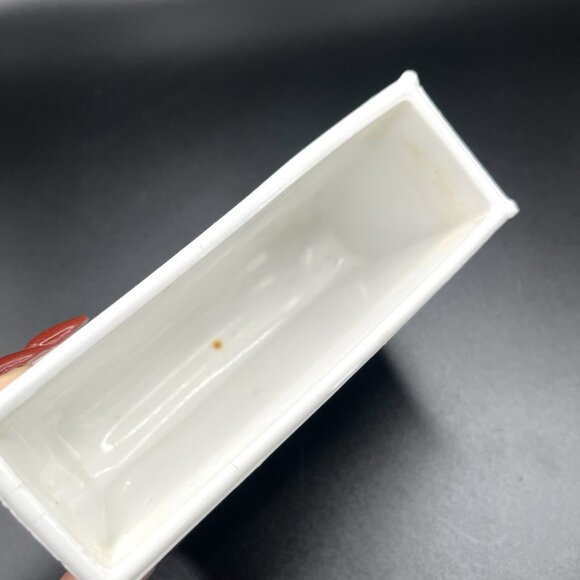 Antique Sowerby 1232 Old King Cole Victorian Pressed Milk Glass Fiddlers Vase - Picture 8 of 16